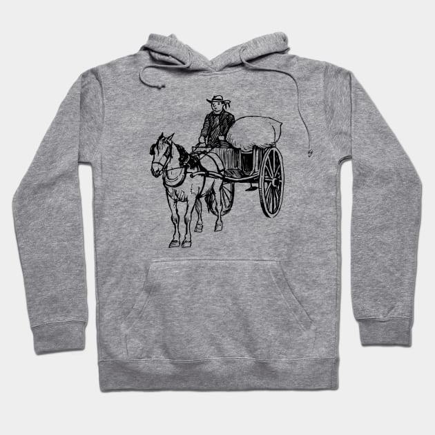 Horse and Carrier Hoodie by linesdesigns